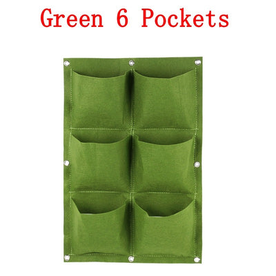 Wall Hanging Planter Fabric Pockets Planting Bags Flower Pot