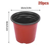 50/20pcs Plastic Flowerpots Transplant Flower Pot Gardening Plant