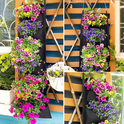 Fabric Hanging Planter Flower Pots Waterproof