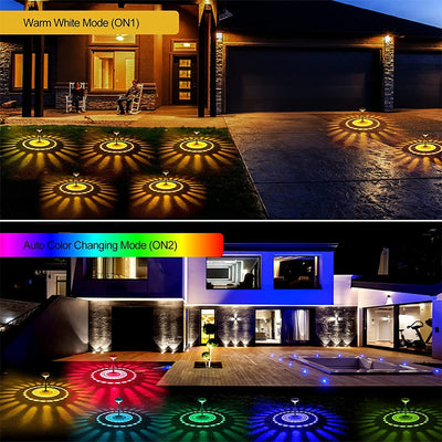 Outdoor Garden Lights Solar Led Light Waterproof Rgb