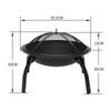 Fire Pit BBQ Grill Round Basin Collapsable