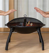 Fire Pit BBQ Grill Round Basin Collapsable