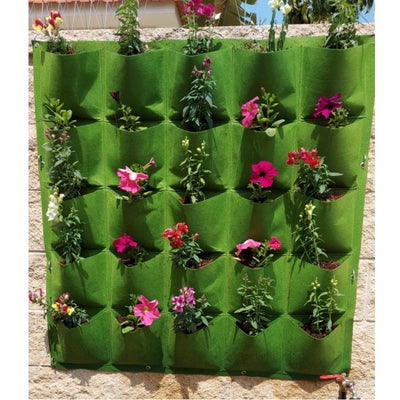 Wall Hanging Planter Fabric Pockets Planting Bags Flower Pot