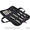 Stainless steel barbecue set fork shovel tongs clip 3-piece  BBQ carry case