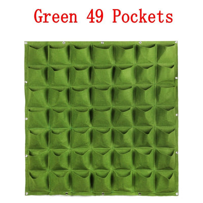 Wall Hanging Planter Fabric Pockets Planting Bags Flower Pot