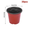 50/20pcs Plastic Flowerpots Transplant Flower Pot Gardening Plant