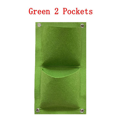 Wall Hanging Planter Fabric Pockets Planting Bags Flower Pot