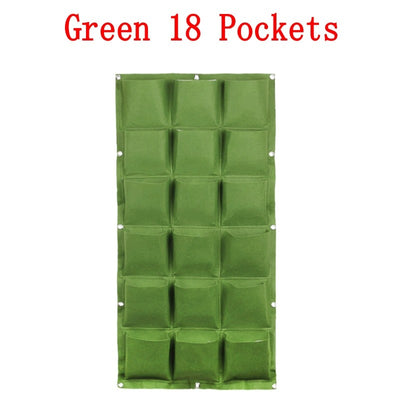 Wall Hanging Planter Fabric Pockets Planting Bags Flower Pot