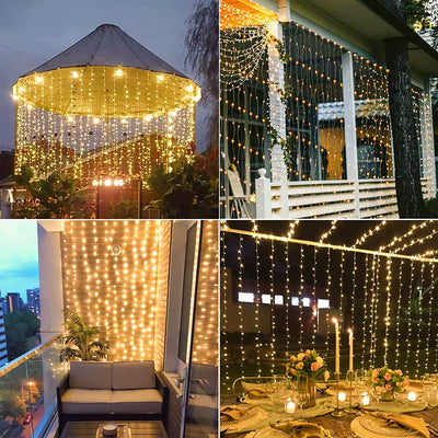 String Lights 3M 300LED Waterproof Outdoor Garland Solar Power Lamp